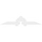 Ekena Millwork Ericson Architectural Grade PVC Gable Bracket, 84"W x 17 1/2"H x 2"D x 6"F, 5/12 Pitch GBP084X18X0206ERI00 - alternate 2